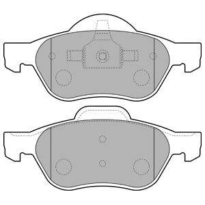 Слика на плочки DELPHI LP1714 за Renault Megane 1 Coach (DA0-1) 1.9 dCi (DA05, DA1F) - 102 коњи дизел