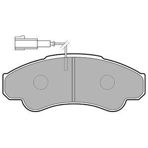 Слика на плочки DELPHI LP1751 за Citroen Jumper BUS 230P 2.8 HDi - 128 коњи дизел