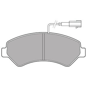 Слика на плочки DELPHI LP2492 за Fiat Ducato BOX 250 115 Multijet 2,0 D - 116 коњи дизел