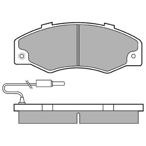 Слика на плочки DELPHI LP489 за Renault 21 Savanna 2.1 D (K/S486) - 65 коњи дизел