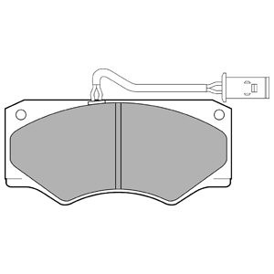 Слика на плочки DELPHI LP833 за камион Iveco Daily 1 Box 49-12 V (13134124, 13134204, 13134211, 13134212, 13134217, 1 - 116 коњи дизел