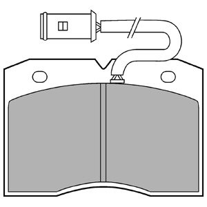 Слика на плочки DELPHI LP863 за камион Iveco Daily 1 Box 35-10 (12974212, 12974217, 12974417) - 92 коњи дизел