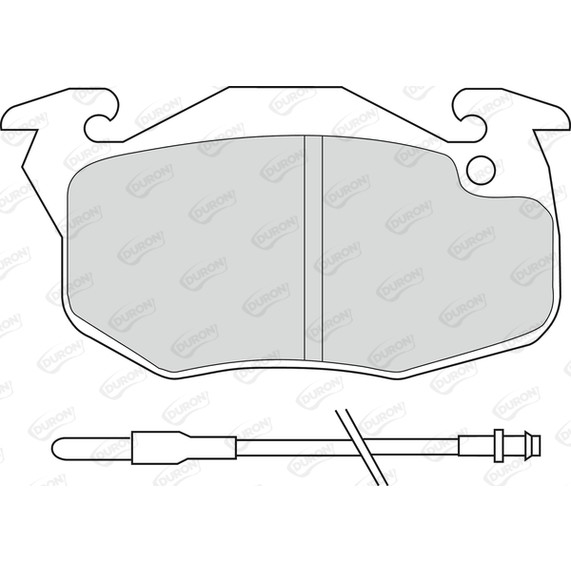 Слика на плочки DURON DBP340719 за Peugeot 106 (1A,1C) 1.4 D - 50 коњи дизел