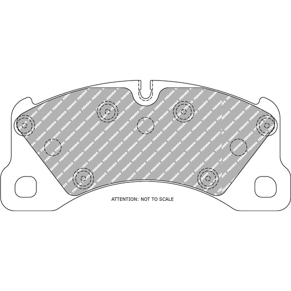 Слика на плочки FERODO RACING FCP4064H за Porsche Cayenne (955, 9PA) Turbo S 4.8 - 550 коњи бензин