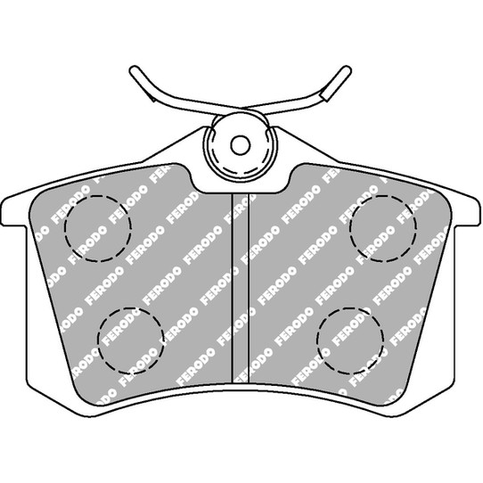 Слика на плочки FERODO RACING FCP541H за VW Passat 3 Sedan (B3,35i) 1.8 - 112 коњи бензин