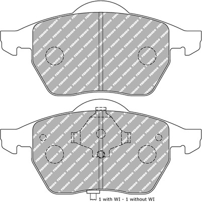 Слика на плочки FERODO RACING FDS1463 за Audi TT Roadster (8N9) 1.8 T quattro - 228 коњи бензин