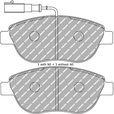 Слика на плочки FERODO RACING FDS1467 за Citroen Xsara Coupe N0 2.0 16V - 136 коњи бензин