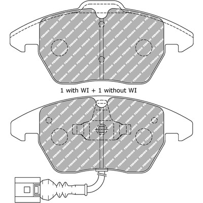 Слика на плочки FERODO RACING FDS1641 за Audi A3 (8P1) 2.0 TDI quattro - 136 коњи дизел