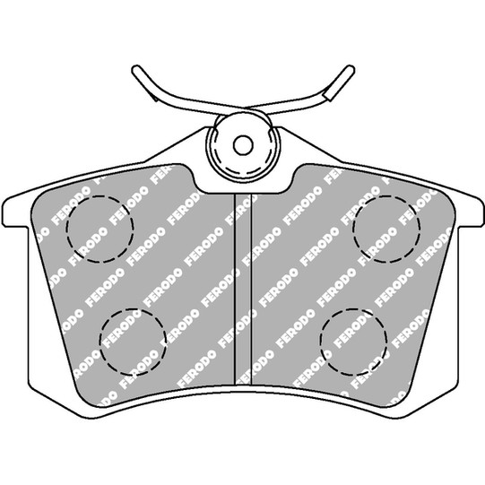 Слика на плочки FERODO RACING FDS541 за Seat Toledo (1L) 1.8 16V - 125 коњи бензин