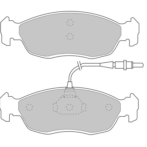 Слика на плочки FERODO RACING FDS876 за Citroen Saxo S0,S1 1.6 - 101 коњи бензин