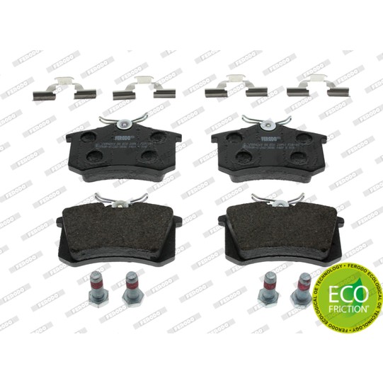 Слика на плочки FERODO PREMIER ECO FRICTION FDB1491 за Renault Clio 3 1.2 - 58 коњи бензин