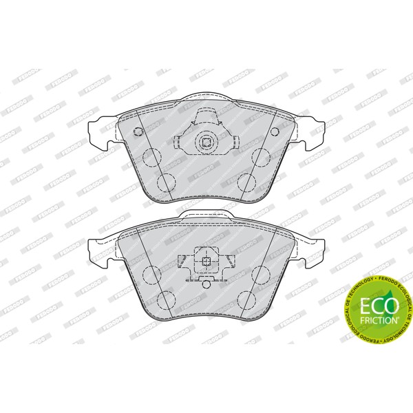 Слика на плочки FERODO PREMIER ECO FRICTION FDB1706 за Saab 9-3 Convertible (YS3F) 2.8 Turbo V6 - 256 коњи бензин