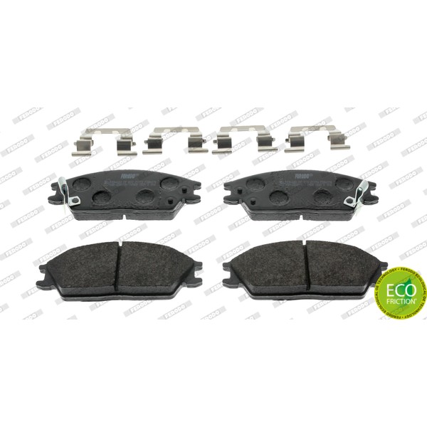 Слика на плочки FERODO PREMIER ECO FRICTION FDB4076 за Hyundai Excel Saloon (X-2) 1.5 - 72 коњи бензин