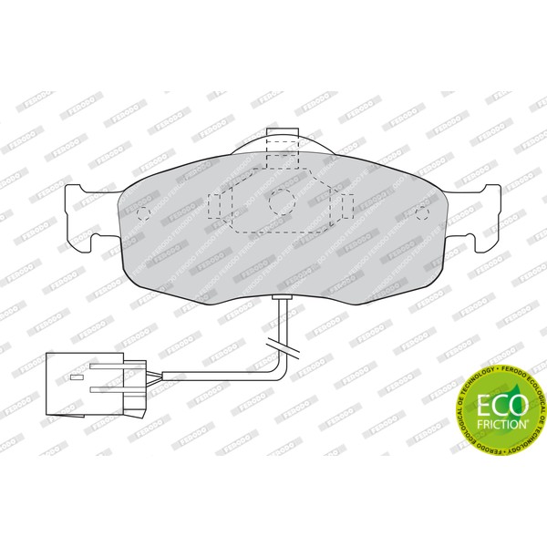 Слика на плочки FERODO PREMIER ECO FRICTION FDB766 за Ford Scorpio 2 Break (GNR,GGR) 2.5 TD - 115 коњи дизел