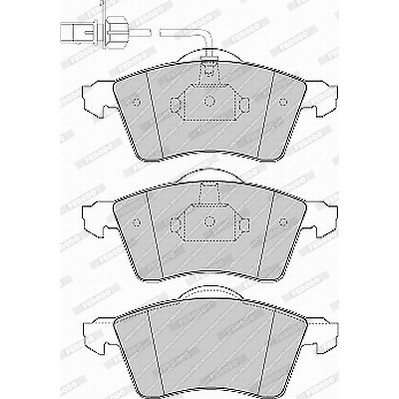 Слика на плочки FERODO PREMIER ECO FRICTION FVR1518 за VW Transporter T4 Box 2.5 TDI Syncro - 102 коњи дизел