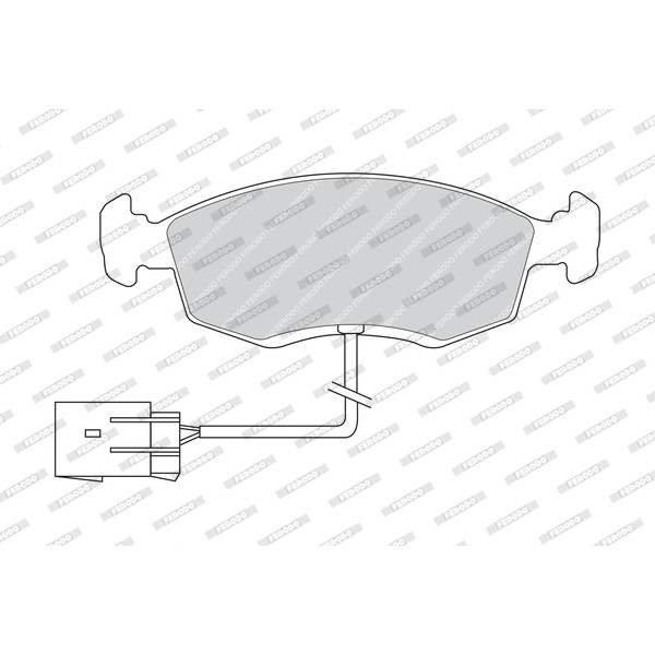 Слика на плочки FERODO PREMIER FDB846 за Ford Granada MK 3 Estate (gge) 2.5 TD - 92 коњи дизел