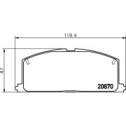 Слика 2 на плочки HELLA PAGID 8DB 355 006-091