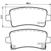 Слика 2 на плочки HELLA PAGID 8DB 355 012-991