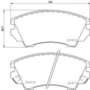 Слика 2 на плочки HELLA PAGID 8DB 355 013-041