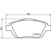 Слика 2 на плочки HELLA PAGID 8DB 355 014-551