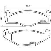 Слика 2 на плочки HELLA PAGID 8DB 355 017-521