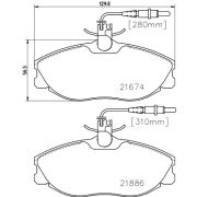 Слика 2 на плочки HELLA PAGID 8DB 355 018-221