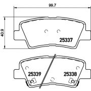 Слика 2 на плочки HELLA PAGID 8DB 355 019-981