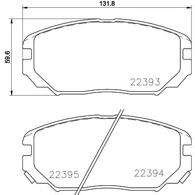 Слика на плочки HELLA PAGID 8DB 355 024-891 за Hyundai i45 6 Saloon (YF) 2.4 - 203 коњи бензин