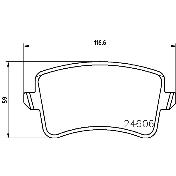 Слика на плочки HELLA PAGID 8DB 355 025-381 за Audi A4 Avant (8K5, B8) 2.0 TDI - 150 коњи дизел