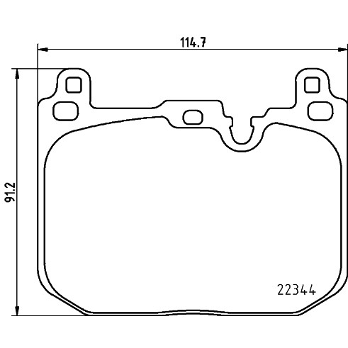 Слика на плочки HELLA PAGID 8DB 355 025-621 за Mini Countryman (F60) John Cooper Works ALL4 - 231 коњи бензин