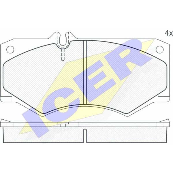 Слика на плочки ICER 140405 за камион MAN G 90 9.150 FOC - 150 коњи дизел