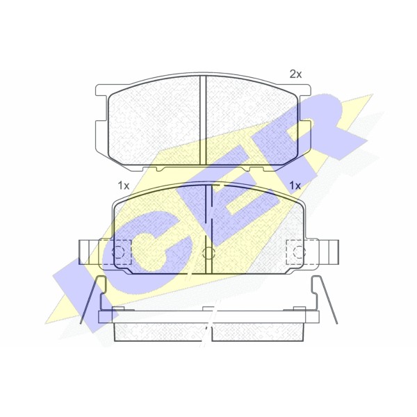 Слика на плочки ICER 180348 за Renault Master Van (T) 28-35 2.4 D - 71 коњи дизел