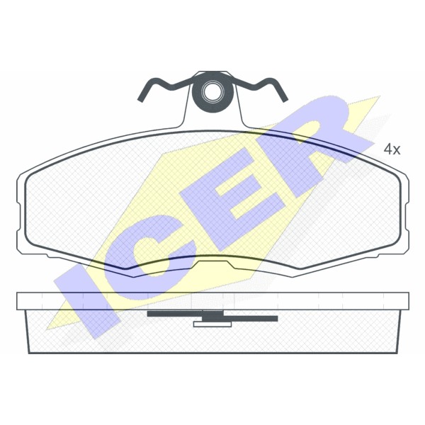 Слика на плочки ICER 180413 за Skoda Favorit Forman (785) 1.3 (135 E) - 54 коњи бензин