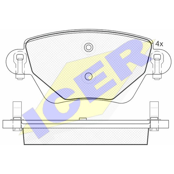 Слика на плочки ICER 181381 за Ford Mondeo 3 (B5Y) ST220 - 226 коњи бензин