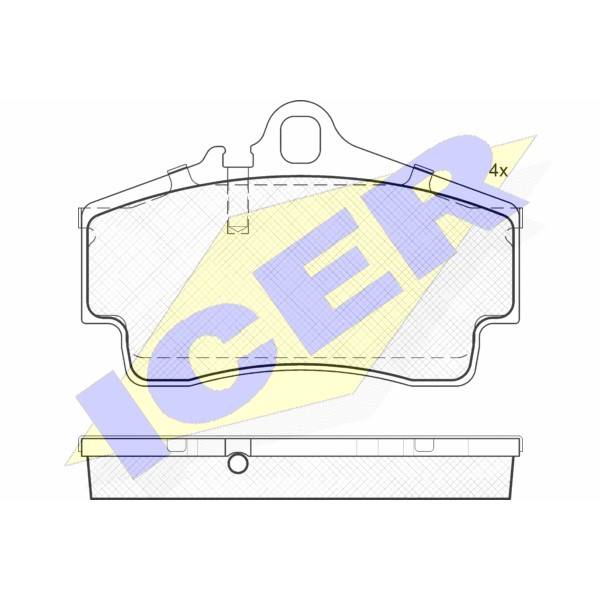 Слика на плочки ICER 181619 за Porsche 911 Convertible (997) 3.6 Carrera - 325 коњи бензин