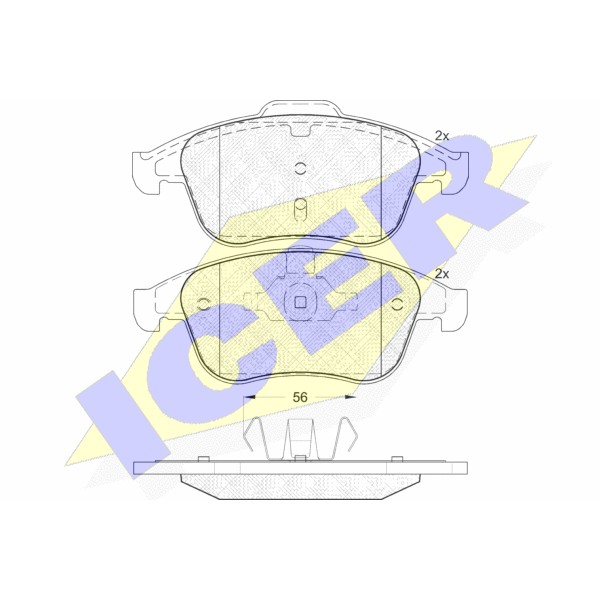 Слика на плочки ICER 181859 за Renault Grand Scenic 3 (JZ0-1) 1.5 dCi - 106 коњи дизел