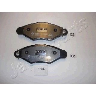 Слика на плочки JAPANPARTS PA-114AF за Nissan Kubistar Box 1.2 - 60 коњи бензин