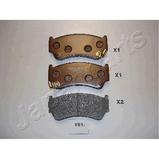 Слика на плочки JAPANPARTS PA-191AF за Nissan Almera Hatchback (N15) 2.0 D - 75 коњи дизел