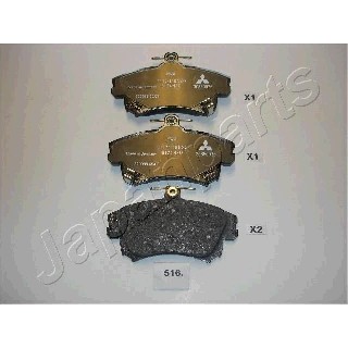 Слика на плочки JAPANPARTS PA-516AF за Volvo S40 Sedan (VS) 2.0 - 140 коњи бензин