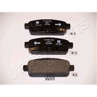 Слика на плочки JAPANPARTS PP-W05AF за Opel Astra GTC 1.7 CDTI - 110 коњи дизел