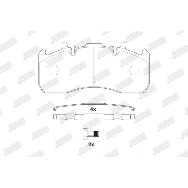 Слика на плочки JURID 2917309560 за камион Volvo FL 3 FL 250-16 - 250 коњи дизел