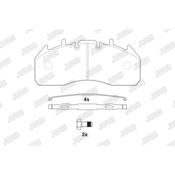 Слика на плочки JURID 2917409560 за камион Renault Magnum DXi 12 480.26 T - 480 коњи дизел