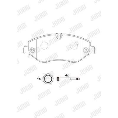 Слика на плочки JURID 2922909560 за камион Iveco Daily 2006 Platform 29L10 - 95 коњи дизел