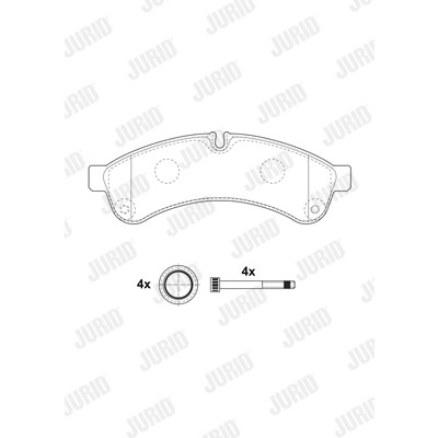 Слика на плочки JURID 2923109560 за камион Iveco Daily 2006 Platform 65C14, 65C14 /P - 140 коњи дизел