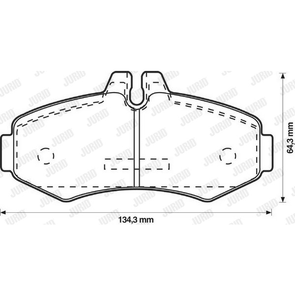 Слика на плочки JURID 571946J за Mercedes Sprinter 3-t Box (903) 308 CDI - 82 коњи дизел