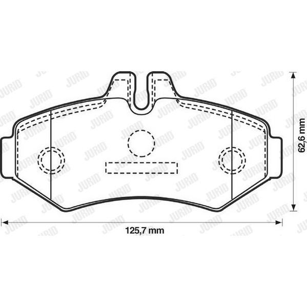 Слика на плочки JURID 571950J за Mercedes Sprinter 2-t Bus (901,902) 214 NGT - 129 коњи Бензин/Метан (CNG)