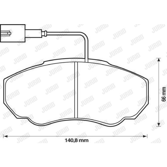 Слика на плочки JURID 573113J за Citroen Relay BUS 230p 1.9 TD - 90 коњи дизел