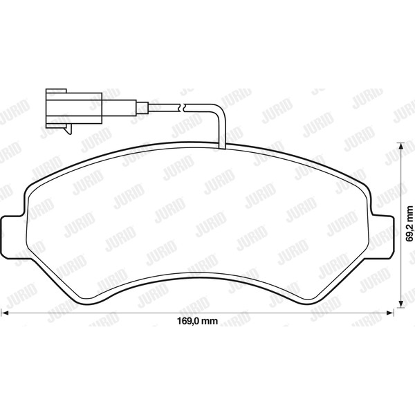 Слика на плочки JURID 573261J за Fiat Ducato BOX 250 160 Multijet 3,0 D - 156 коњи дизел