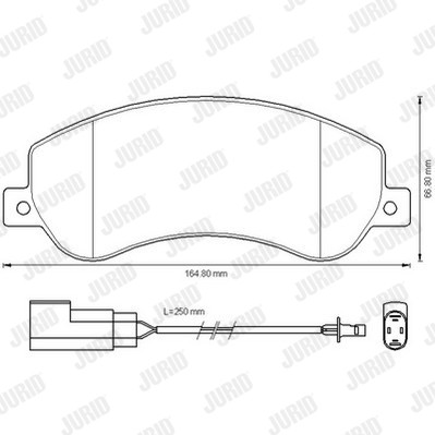 Слика на плочки JURID 573275J за Ford Transit BOX 2.2 TDCi [RWD] - 136 коњи дизел