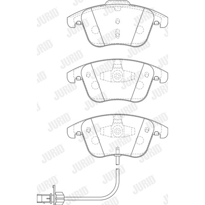 Слика на плочки JURID White Low Dust 573258JC за Audi A4 Avant (8K5, B8) 1.8 TFSI - 170 коњи бензин